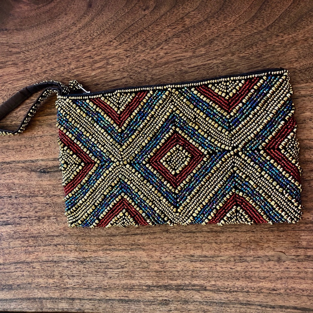 Handmade Beaded Clutch - Picture 2 of 4